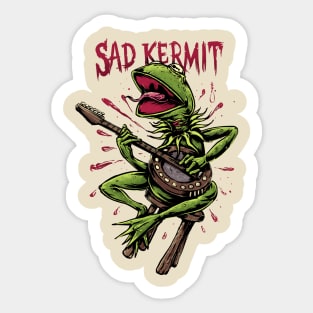 Sad Kermit Sticker